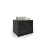 Cajonera para pavimentos Rhin ranurado 122 negro frontal