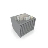 Cajonera para pavimentos Rhin ranurado 122 plata aerea