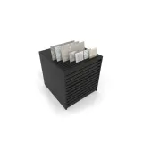 Cajonera para pavimentos Rhin ranurado 92 negro aerea