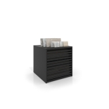 Cajonera para pavimentos Rhin ranurado 92 negro frontal