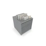 Cajonera para pavimentos Rhin ranurado 92 plata aereo