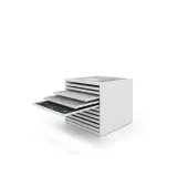 Cajonera para pavimentos Rhin panel 102 blanco abierto