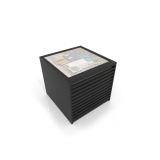 Cajonera para pavimentos Rhin panel 102 negro aerea