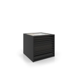 Cajonera para pavimentos Rhin panel 102 negro frontal