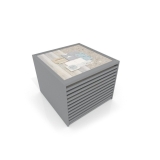 Cajonera para pavimentos Rhin panel 120 plata aerea