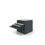 Cajonera para pavimentos Rhin panel 92 antracita abierto