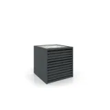 Cajonera para pavimentos Rhin panel 92 antracita frontal