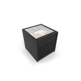Cajonera para pavimentos Rhin panel 92 negro aerea