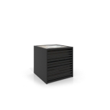 Cajonera para pavimentos Rhin panel 92 negro frontal