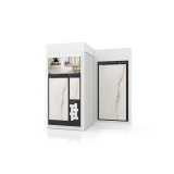 Expositor de azulejos Roma 102 dx blanco frontal