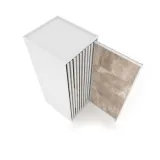 Expositor de azulejos corredero Roma 10 dx 2800 blanco abierto