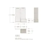 expositores para venta de azulejos Spring 3000 20_10 blanco plano