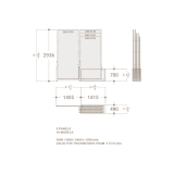 Expositores venta azulejos Spring 5P 280x120 plano