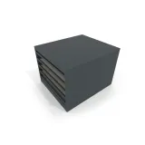 Cajonera para azulejos Tevere liso doble cara antracita aerea