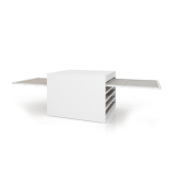 Cajonera para azulejos Tevere liso doble cara blanco abierto