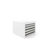 Cajonera para azulejos Tevere liso doble cara blanco frontal