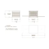 Cajonera para azulejos Tevere doble cara liso plano