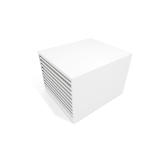 Cajonera para azulejos Tevere una cara liso blanco aereo
