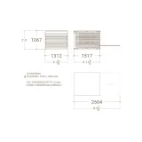Cajonera para azulejos Tevere una cara liso plano