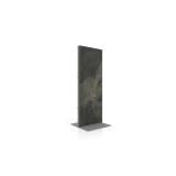 Expositor para piezas de cerámica Totem Outdoor 2600x1000 plata lateral