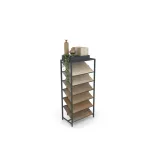 Estantería para exponer madera Tray antracita aerea
