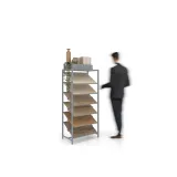 Estantería para exponer madera Tray plata lateral