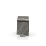 tile display stand Tronchetto Ferro inclinado silver open