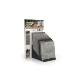  Expositor de azulejos para el exterior Tronchetto Outdoor 60x60 negro panel lateral