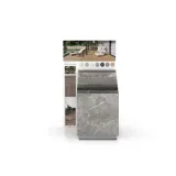  Expositor de azulejos para el exterior Tronchetto Outdoor 60x60 plata panel frontal