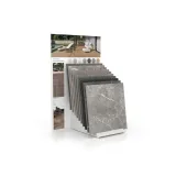 Expositor de azulejos para el exterior Tronchetto Outdoor 75x75 blanco panel lateral
