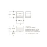 Mueble expositor de azulejos UP 2 Closed 101 plano