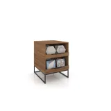Mueble expositor de azulejos UP 2 Open 60 Madera Old Oak Negro