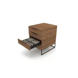 Mueble expositor azulejos tipo cajonera UP4 Closed 61 madera old oak abierto