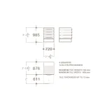 Mueble expositor tipo cajonera UP 4 Open 60 Plano