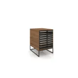 UP H Loose 60x60 madera old oak negro cerrado