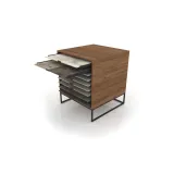 UP H Loose 75x75 madera old oak negro abierto