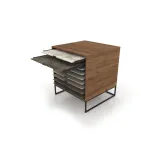 UP H Loose 80x80 madera old oak negro abierto