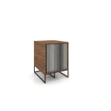 Mueble expositor azulejos tipo cajonera UP V Loose madera old oak 