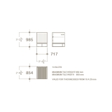 Mueble expositor azulejos tipo cajonera UP V Loose plano