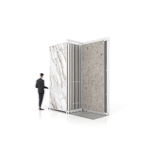 Expositor de azulejos multiformato Utah 10+2 2800x1200 blanco lateral