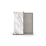 Expositor de azulejos multiformato Utah 10+2 2800x1200 plata frontal