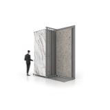Expositor de azulejos multiformato Utah 10+2 2800x1200 plata lateral