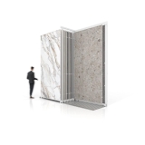expositor de azulejos multiformato Utah 10+2 3200 blanco frontal