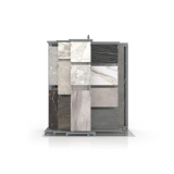 Exhibidores de cerámica Utah Multitiles plata frontal 120x280