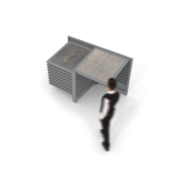 Expositor para pavimentos cerámicos Yato 10 100 plata aérea