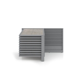 Expositor para pavimentos cerámicos Yato 10 100 plata lateral