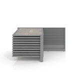 Expositor para pavimentos cerámicos Yato 10 120 plata frontal