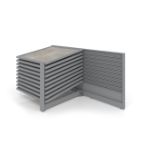 Expositor para pavimentos cerámicos Yato 10 120 plata lateral