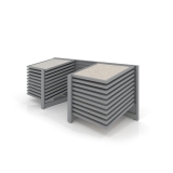 Mueble expositor de azulejos Yato 20 100 plata lateral