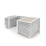 Mueble expositor de azulejos Yato 20 120 blanco lateral
